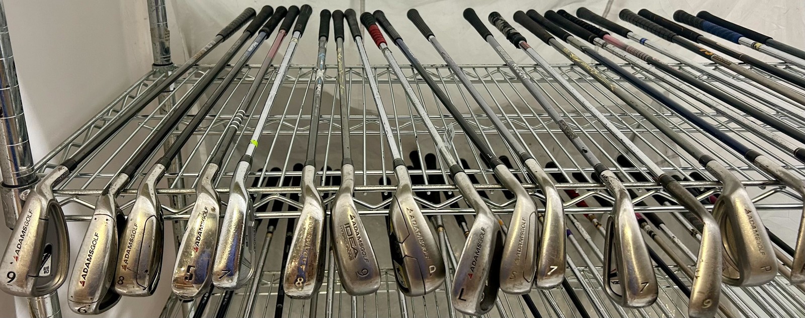 Wholesale Lot of 50 Golf Clubs - Adams and Cleveland Single Irons and Wedges