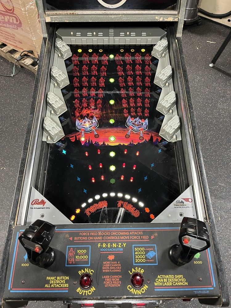 1982 RAPID FIRE ARCADE MACHINE PROF TECHS PLAYS GREAT