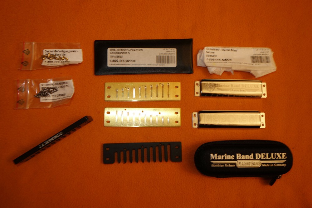 New MARINE BAND DELUXE HARMONICA Joel Andersson Basic Reedwork Performance Comb