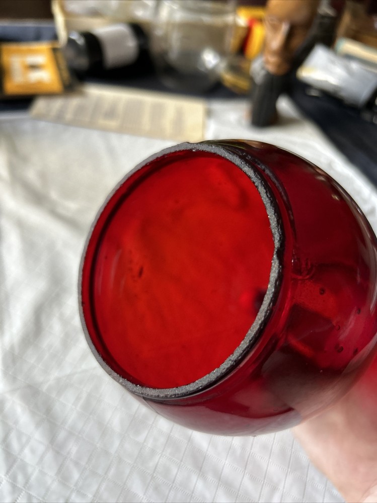 VINTAGE Original RAILROAD LANTERN RED GLOBE UNIVERSAL Oct. 27, 1928