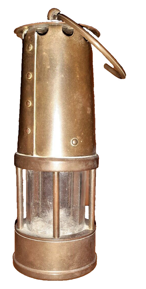 Eccles Miniature Aged Protector Miners Lamp