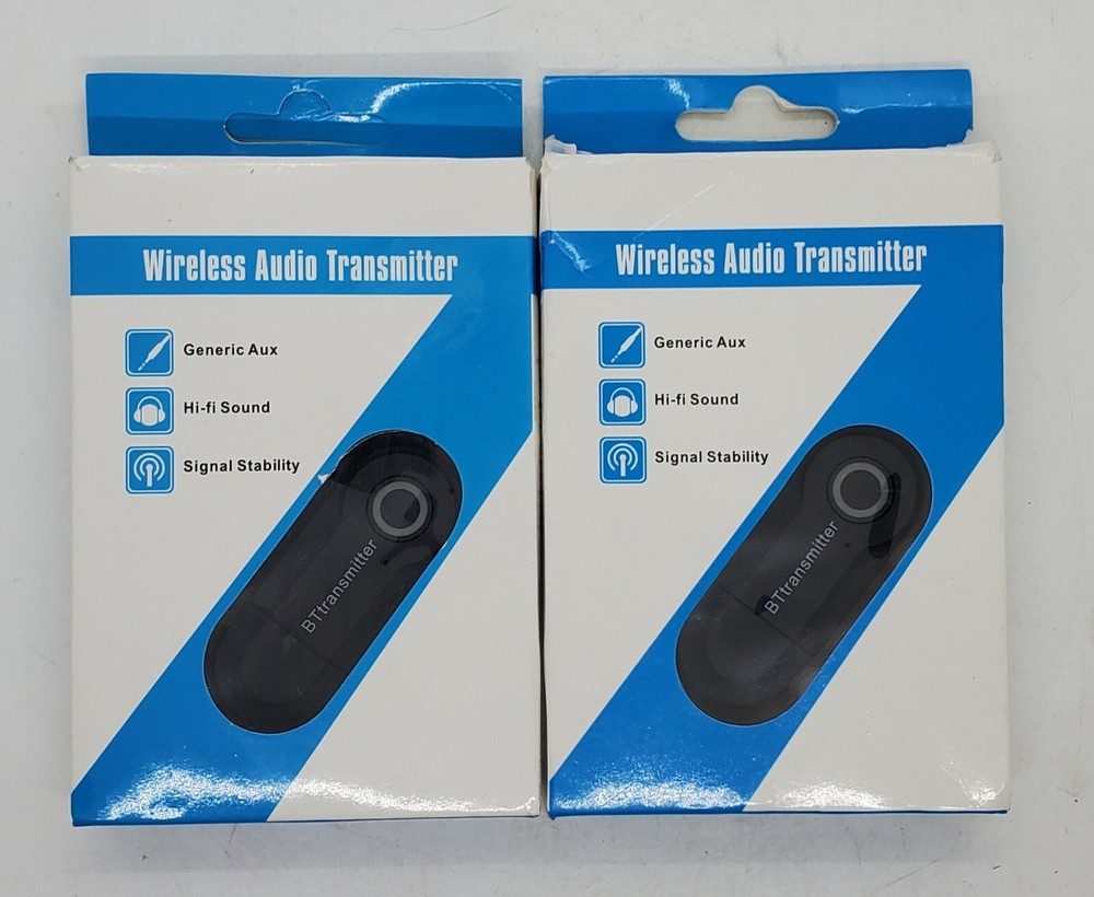 2 Wireless Audio BT Transmitter W/Low Latency and High Quality Audio FREE SHIP c