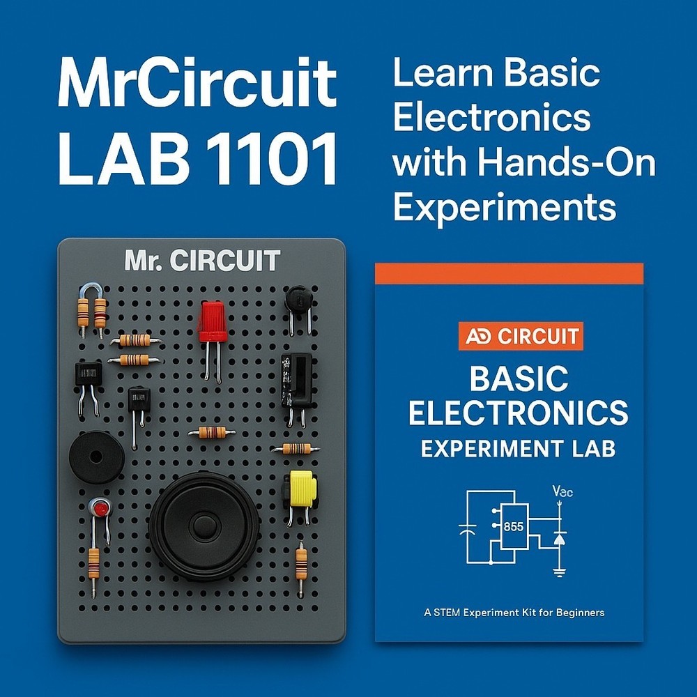 1101-P Basic Electronics and Lab with online lessons and quizzes - Mr Circuit