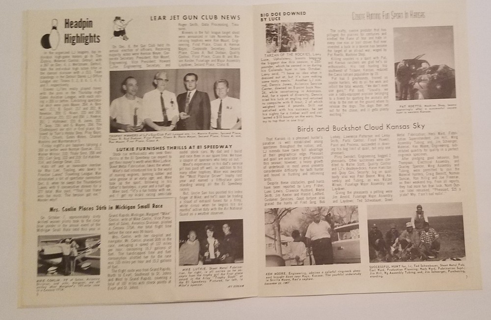 Lear Jet Learjet Jetstream Jet Stream December 1967. Milestones Book.