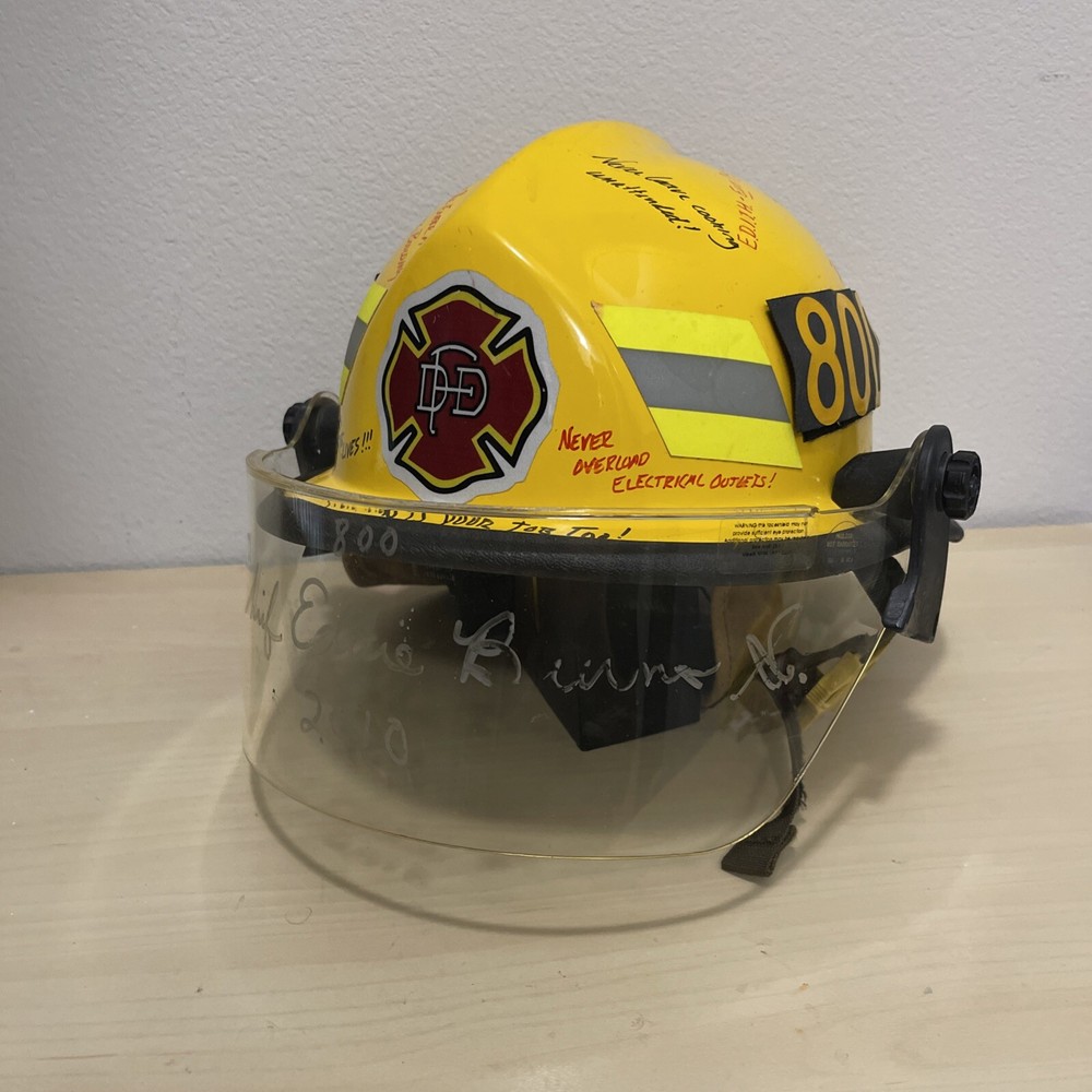 CAIRNS MODEL 990 FIREMAN'S HELMET, YELLOW With Face Shield