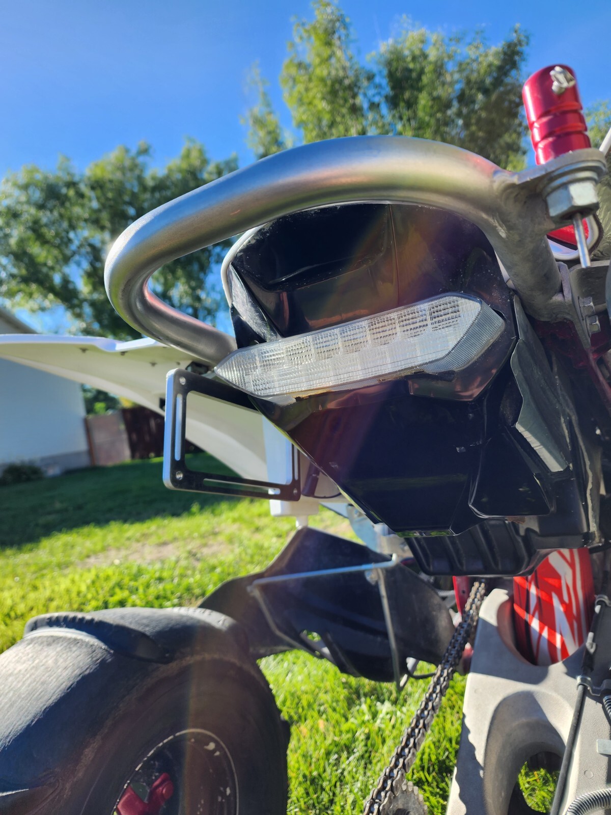 License Plate Mount/Bracket – Fits Yamaha YFZ450R, Raptor, Honda TRX450