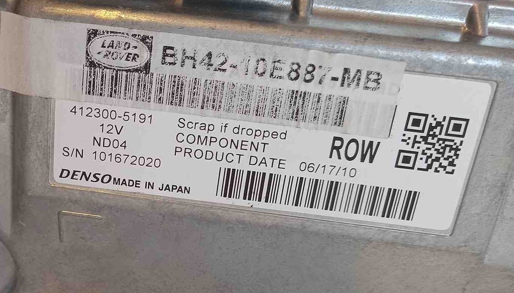 2011 RANGE ROVER CENTER DASH TOUCH SCREEN USED OEM