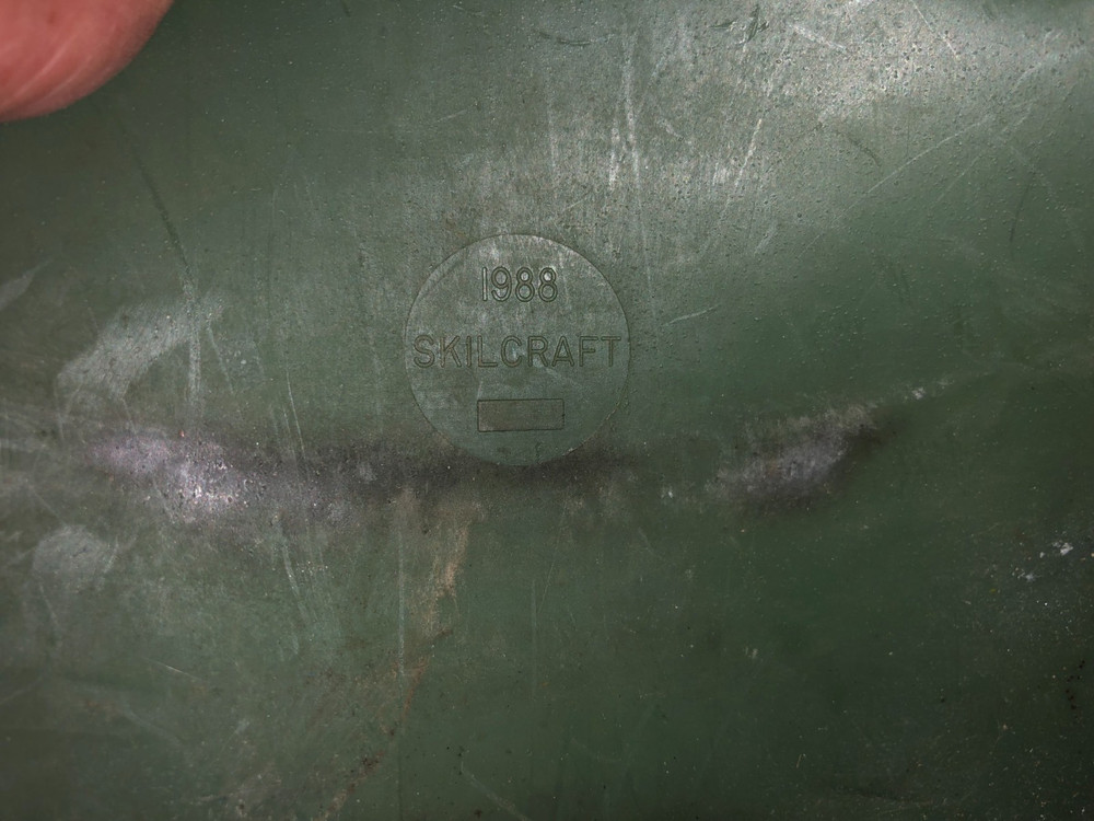 Desert Storm US Army Tri-Fold E-TOOL Shovel With Case Dated 1982