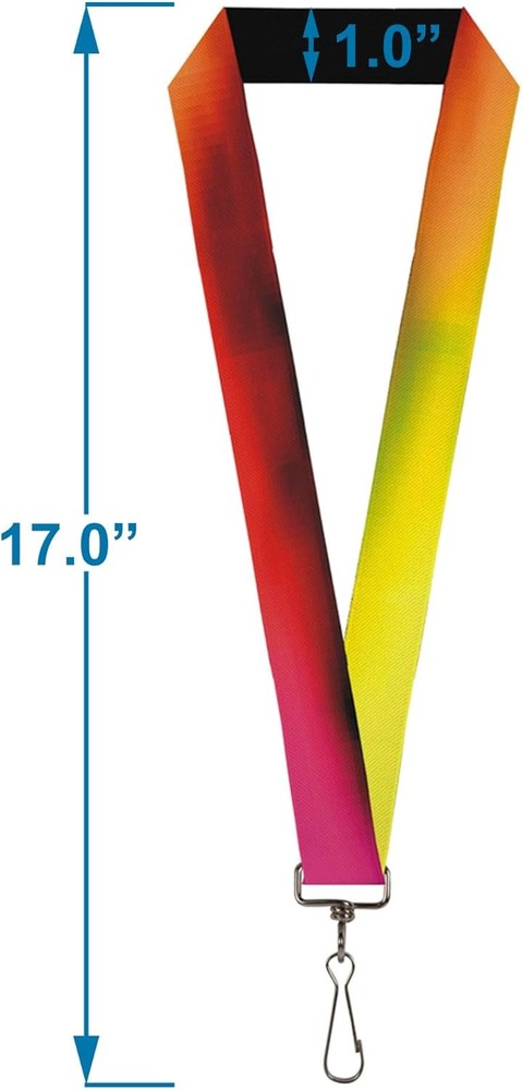 Buckle-Down Lanyard-1.0"-Bd Psychedelic One Size Multicolor