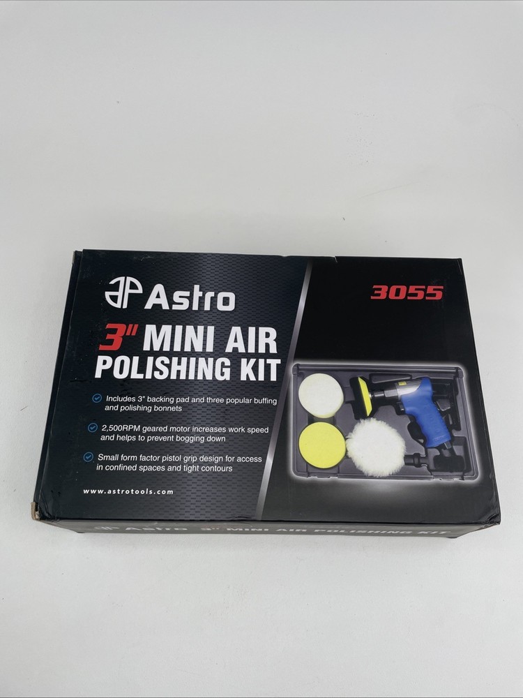 Astro Pneumatic 3" Mini Air Polishing Buffing Kit 3055