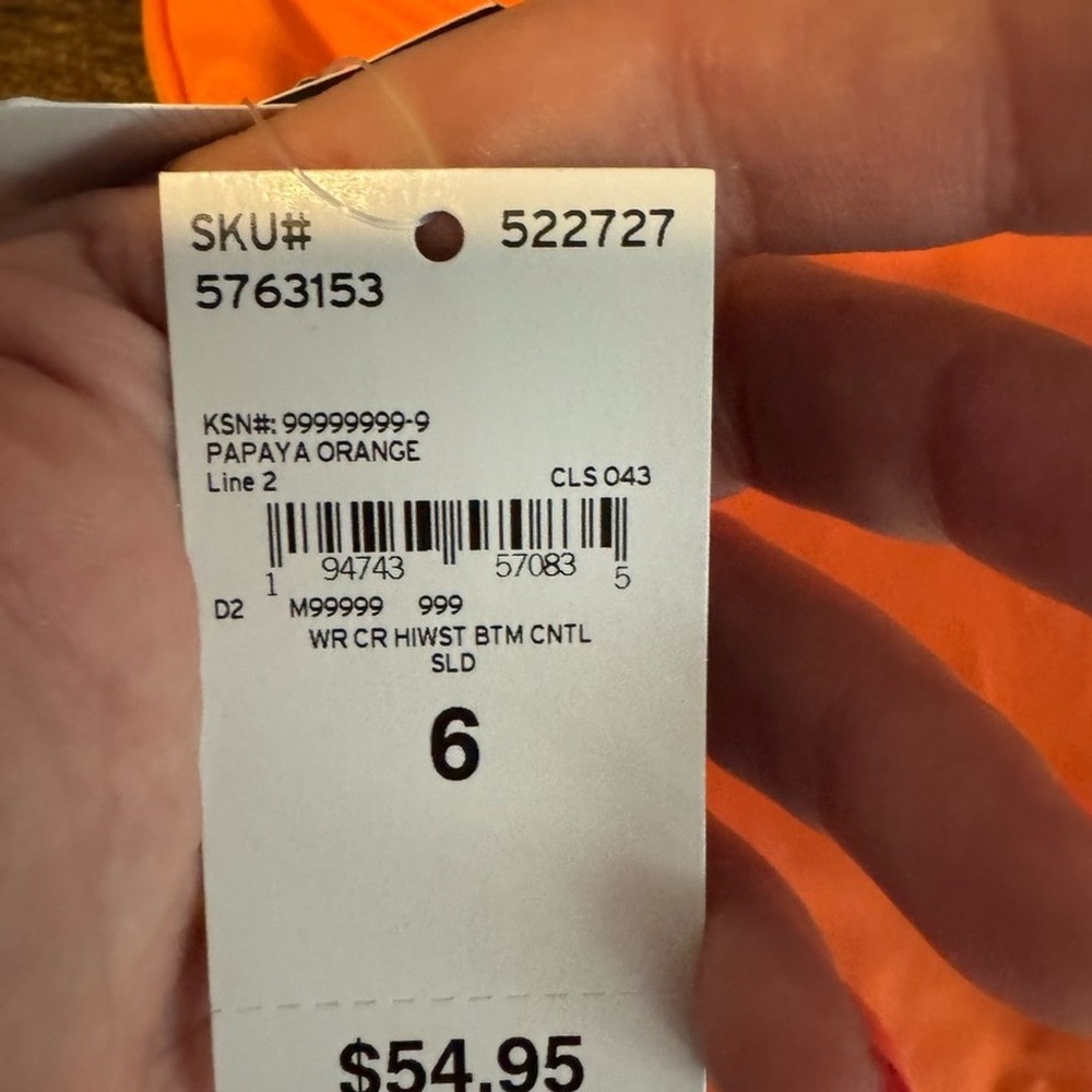 Lands' End Vibrant Orange Bikini Bottom