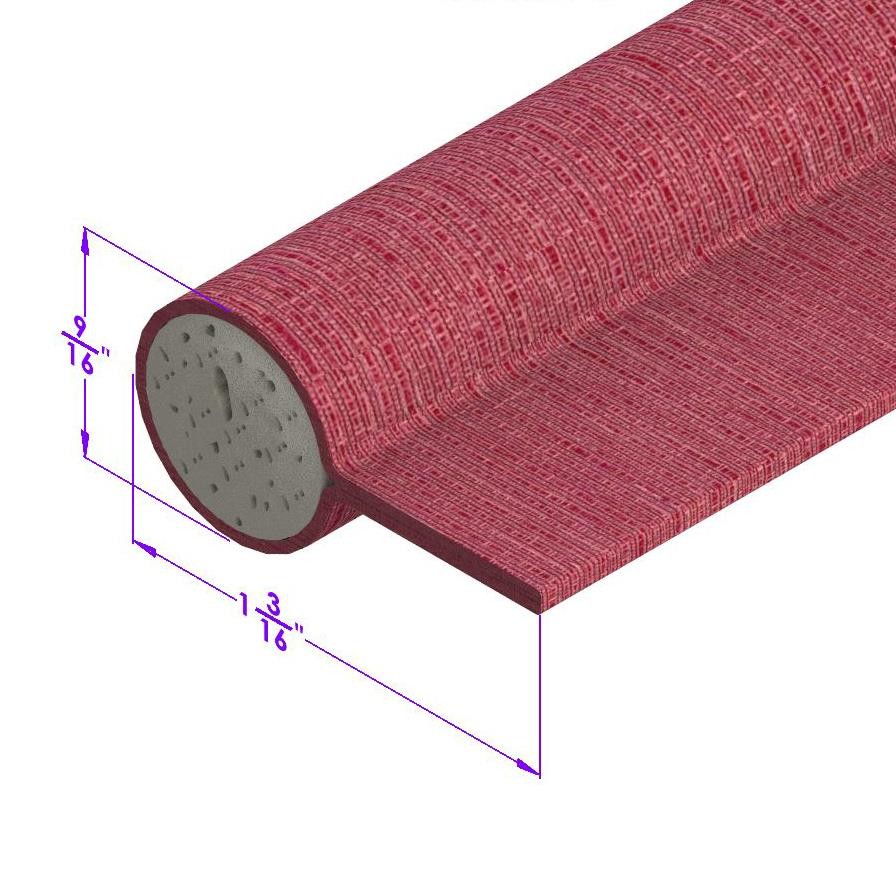 Maroon, Cloth-Covered Sponge Windlace; LP 57-K