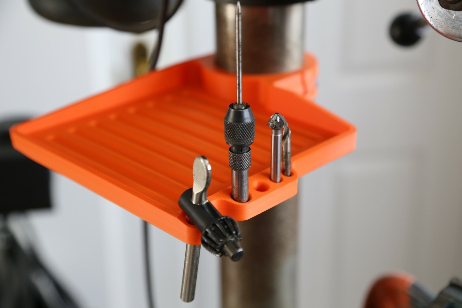 Drill Press Shelf Storage Organiser - LINN Tools Pillar Drill Bit Chuck Key