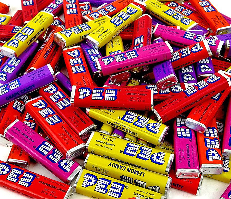 SweetGourmet Assorted PEZ Fruit Rolls Refill Bulk | 1 Pound