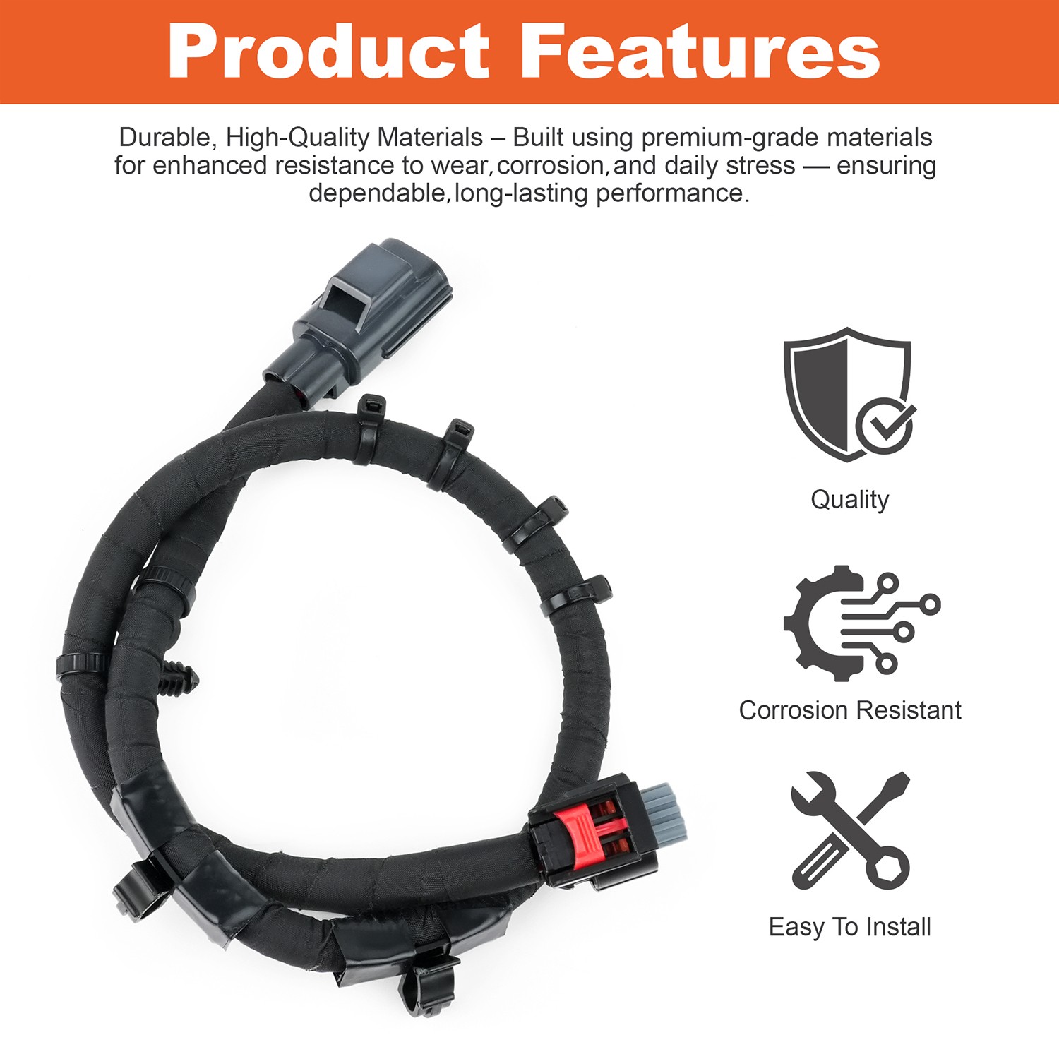 Rear Parking Brake Jumper Wire Harness for 2017-2023 Ford Edge - H2GZ-14A411-A