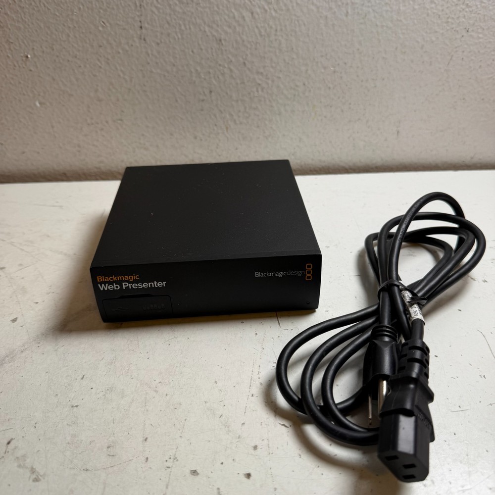 Blackmagic Design Web Presenter Black HDMI Video Capture & Streaming Interface