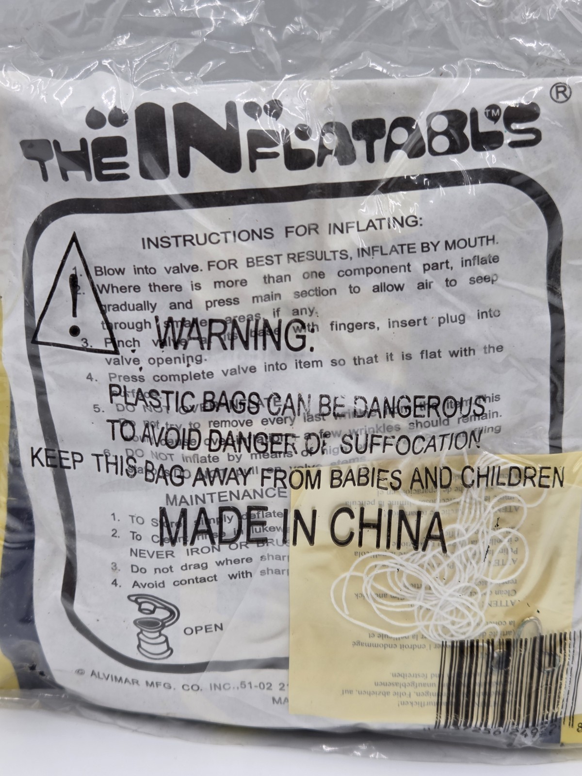 VINTAGE "GOODYEAR BELTS & HOSE" ADVERTISING BLIMP INFLATABLE AIRSHIP