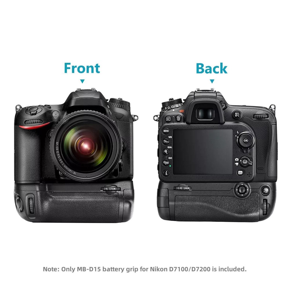 1 PC MB-D15 Vertical Battery Grip Replace Kit For Nikon D7100 D7200 Cameras