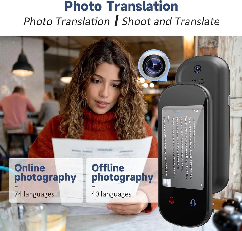 Language Translator Device, 137+ Languages Real Time Voice Translator Device ...