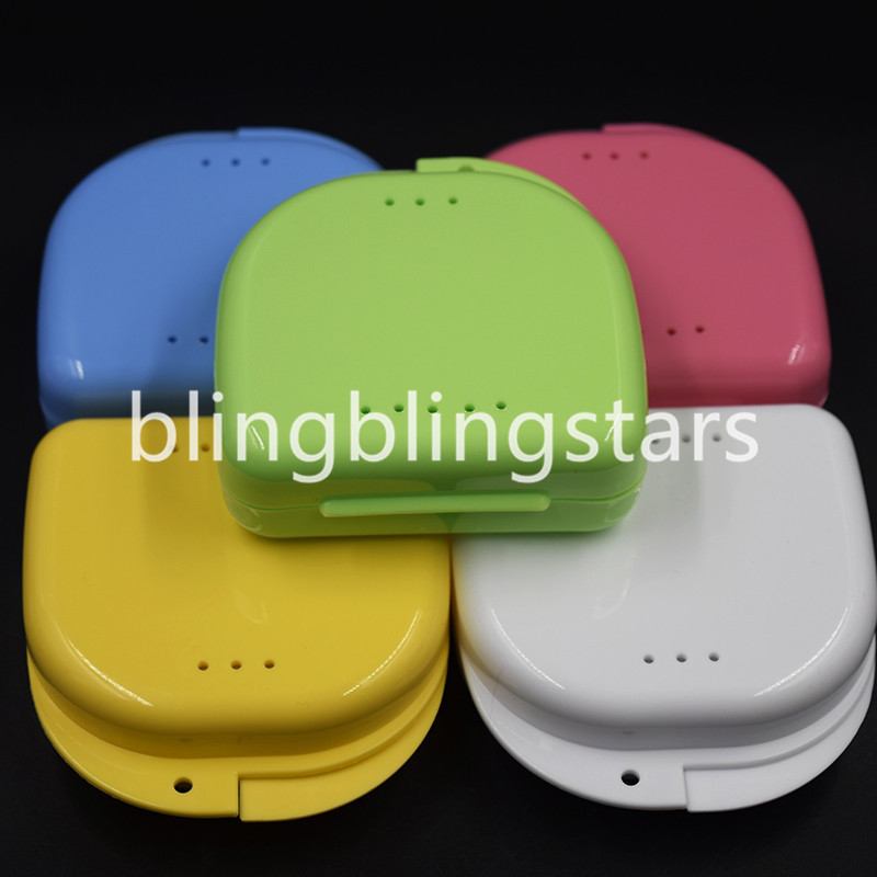 10 Pcs Denture Retainer Storage Box, Mouthguard Container, Assorted Colors