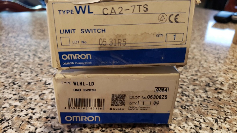 OMRON LIMIT SWITCH WLHL-LD AND WL CA2-7TS **2PCS**