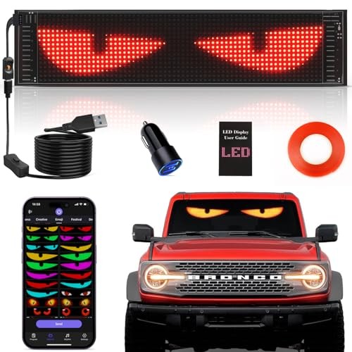Rayhome Upgrade Synchronize Multiple Devil Eyes Light, 15''x4'' Full 1PCS-CAR