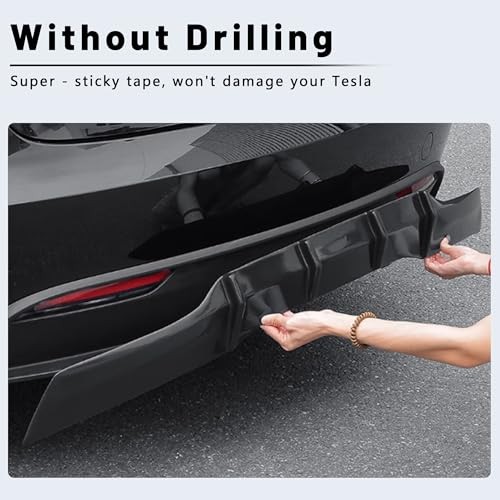 Rear Diffuser for Telsa Model 3 2025 2024 Highland Without Drilling, Model 3