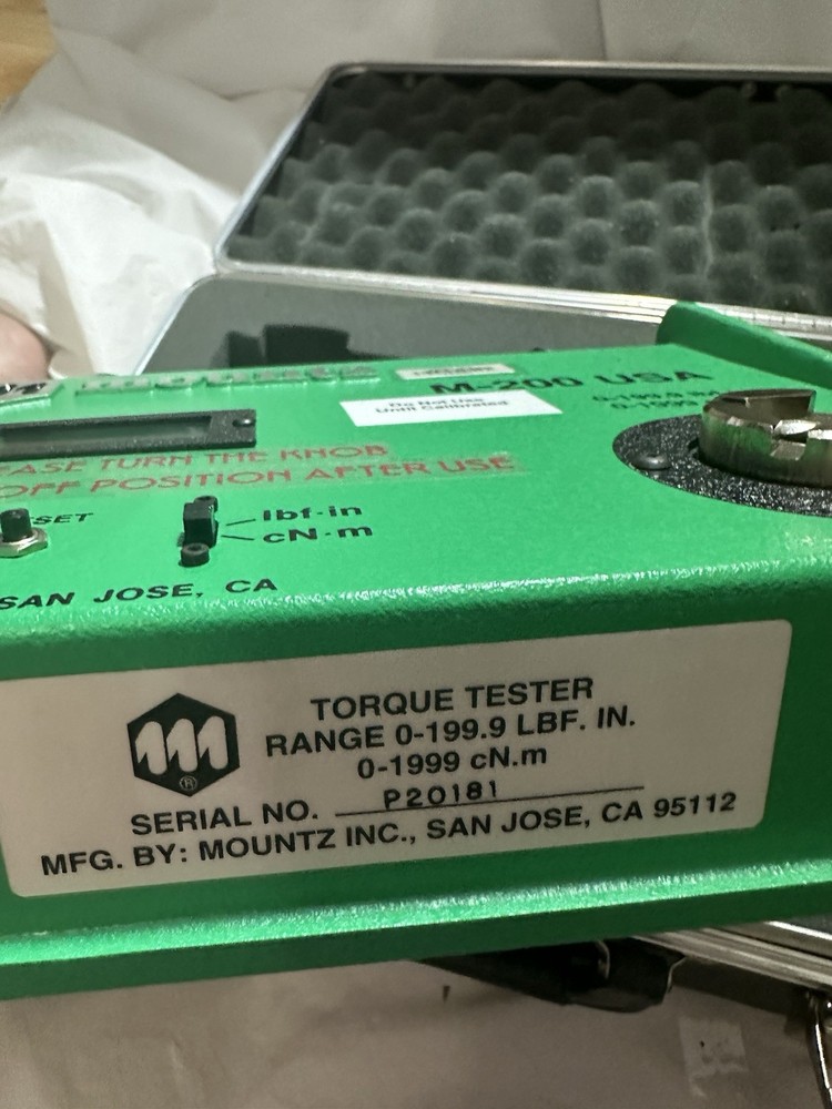 Mountz M-200 USA Torque Calibrator 1a4