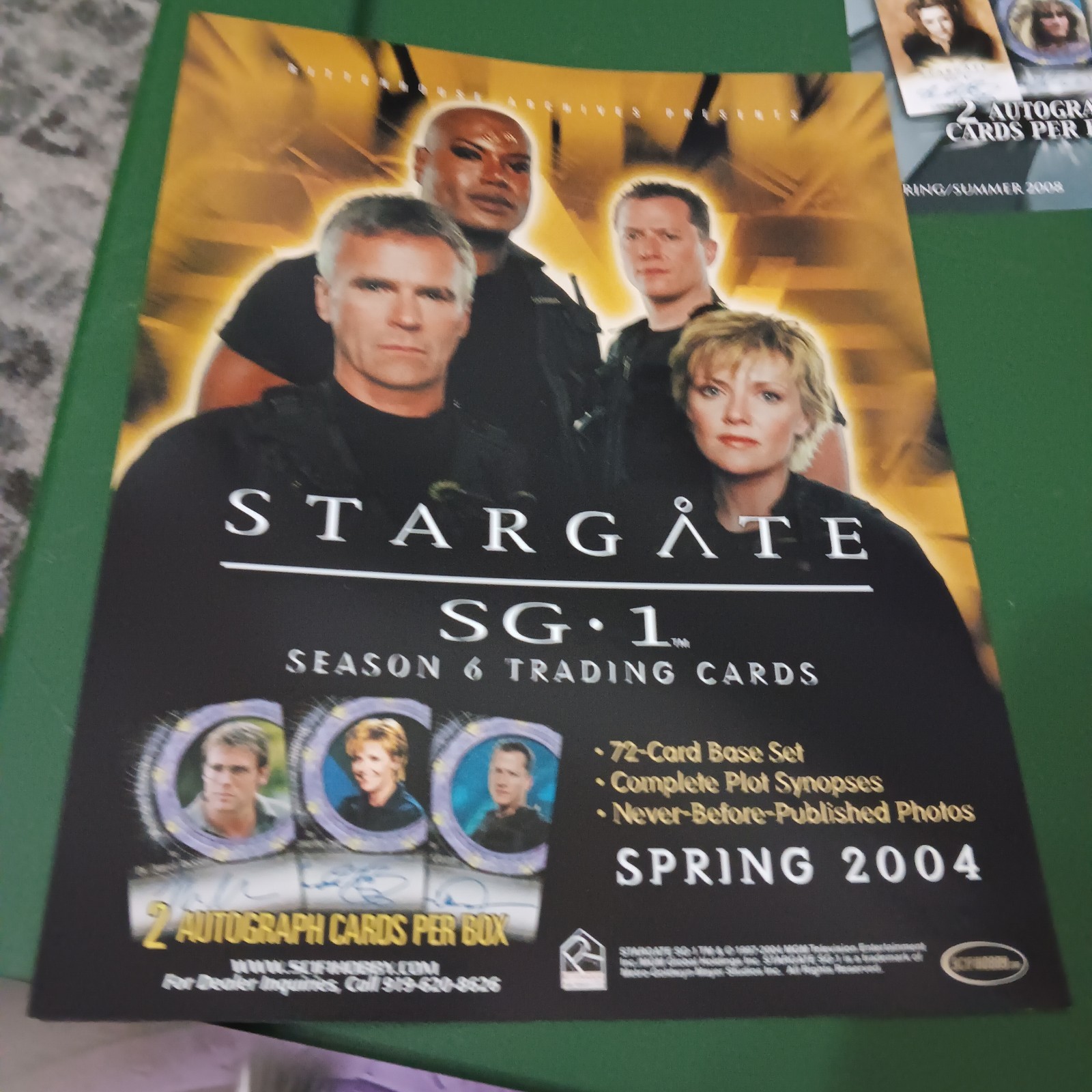Stargate SG1 Promi Card Set Lot Of 5