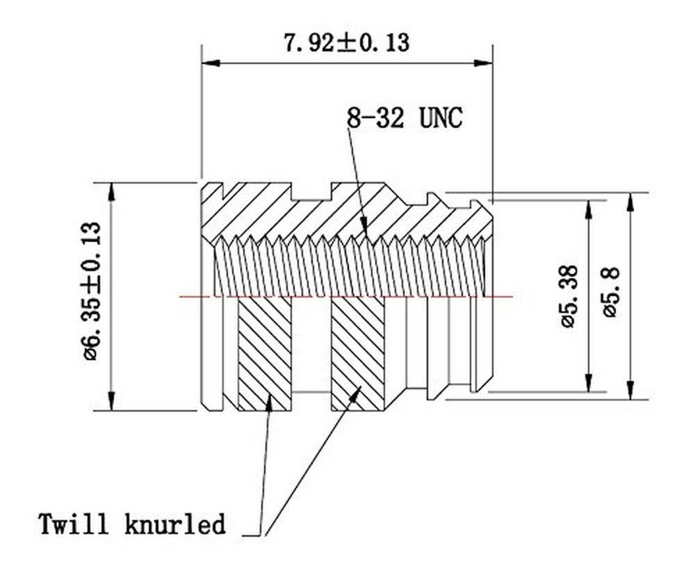 [initeq] #8-32 Threaded Heat Set Inserts for 3D Printing (50, Long) 50