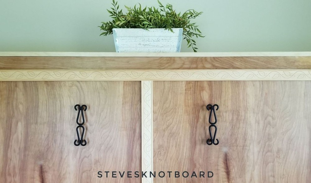 5" Wrought Iron Double Loop Pull Flat Black