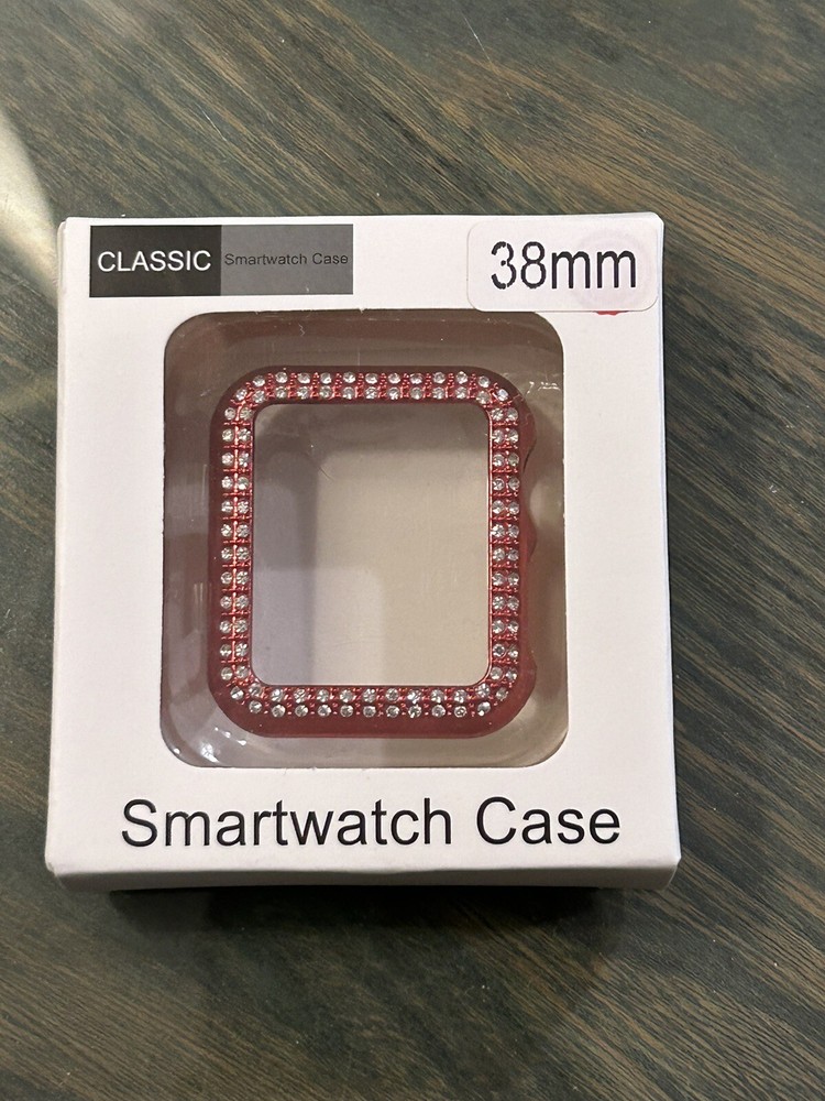38mm Red Smart Watch Screen Protector Case