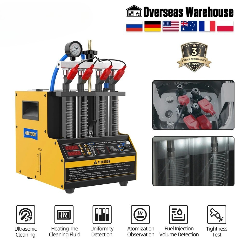 Injector Nozzle Cleaning Machine Fuel Injector Tester Heated Cleaning Machine