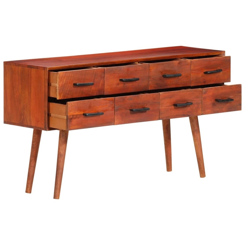 Sideboard Brown Solid Mango Wood, Iron Medium Sideboard
