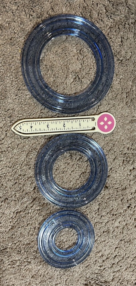 CREATIVE MEMORIES  OVAL AND CIRCLE PATTERNS CUSTOM CUTTING SYSTEM