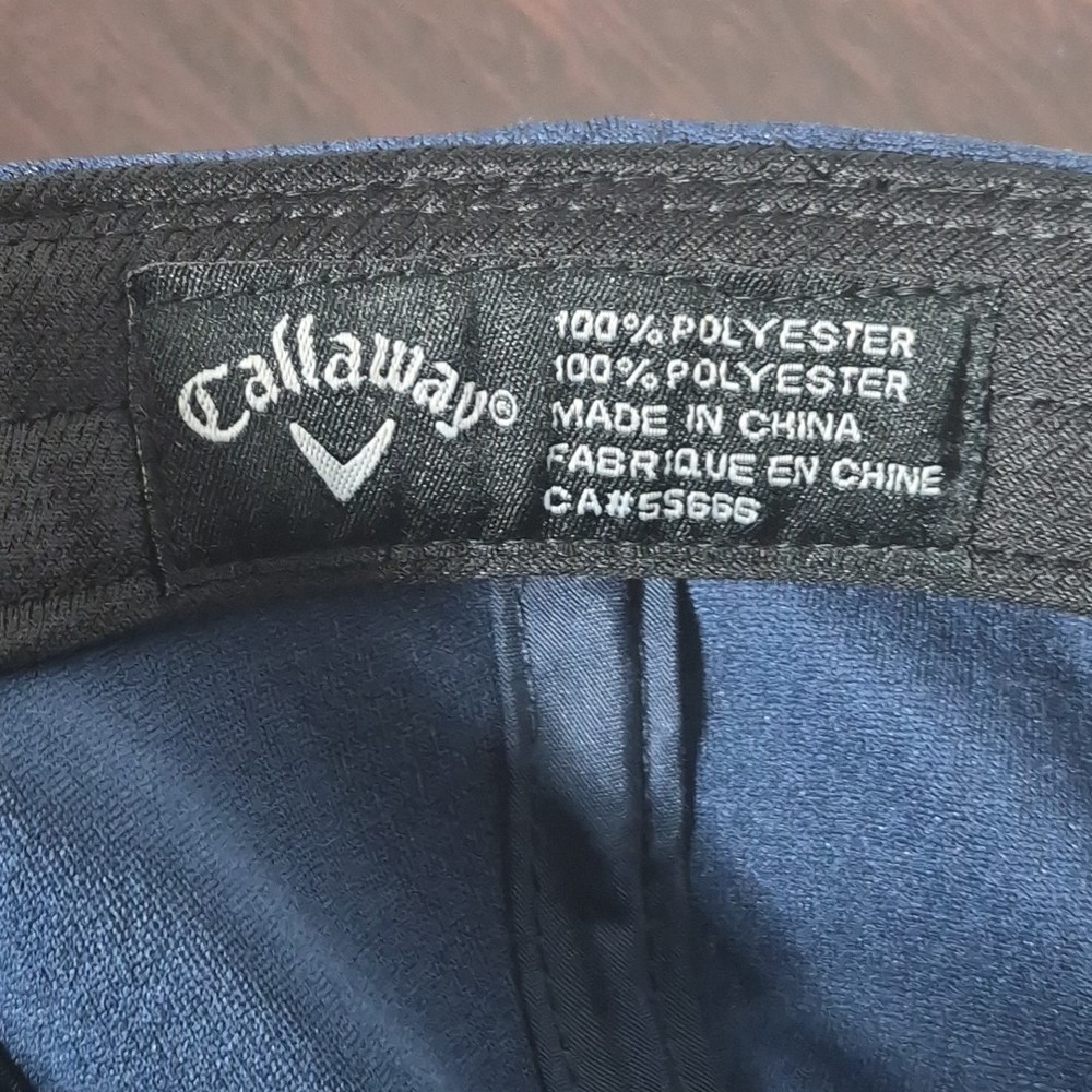 Callaway Golf Hat Cap Blue Adjustable OSFA Strap Back Breathable Embroidered