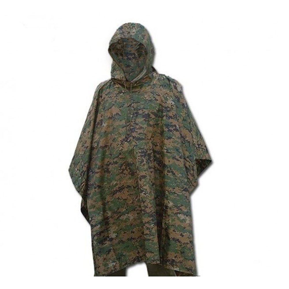 Mil-Tec Men's Poncho, Digital-W/L