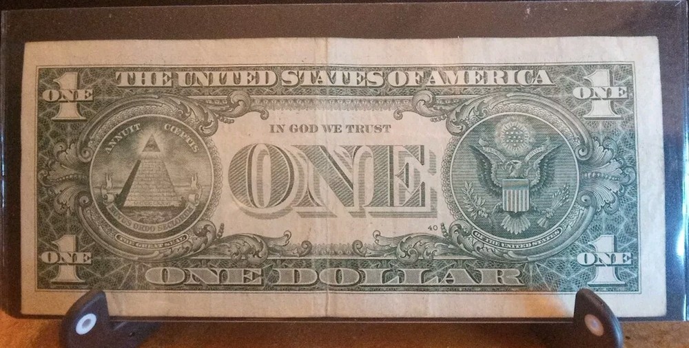 ERROR $1 One dollar bill G 05827006 E Banknote Miscut Error Series 2017