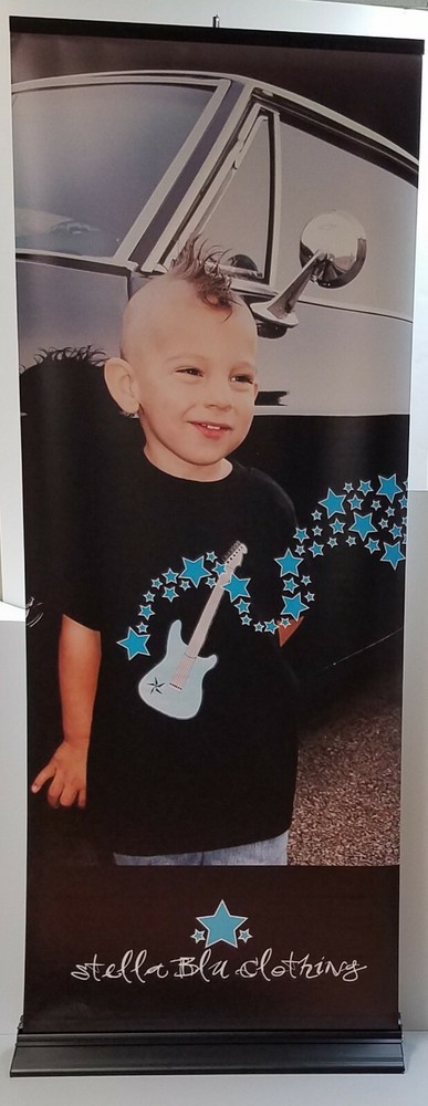 Strong Retractable 81"x32" Banner Stand, 1-Sided