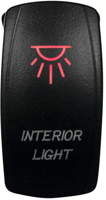 Dragonfire Interior Light On/Off Switch - Red ATV/UTV 521378 dfr521378