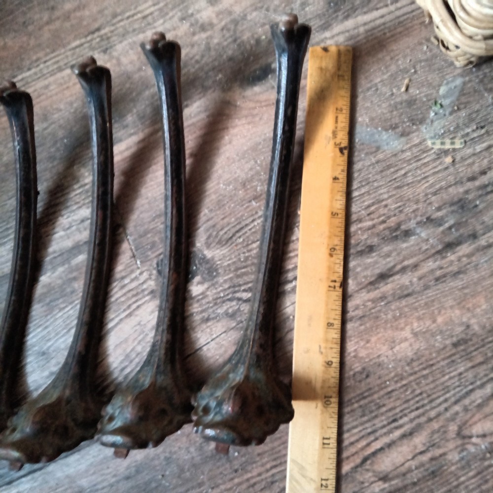 Antique Cast Iron Rustic Vintage Scroll Shelf Support, Table Legs?