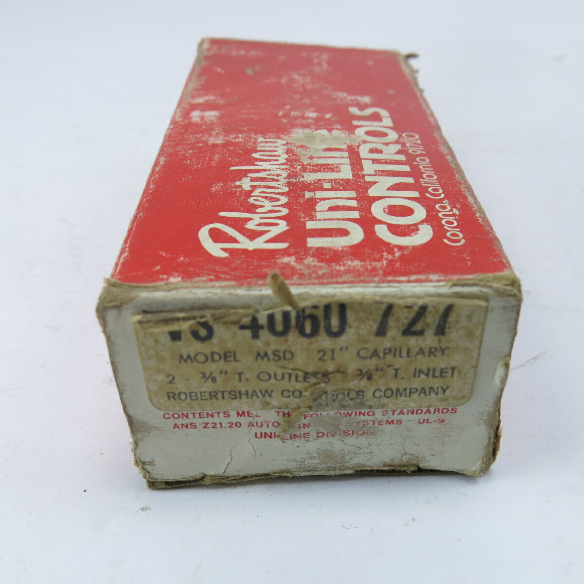 RobertShaw 4060-727 Model MSD 21" Capillary Oven Valve 3/8" Id copper piping