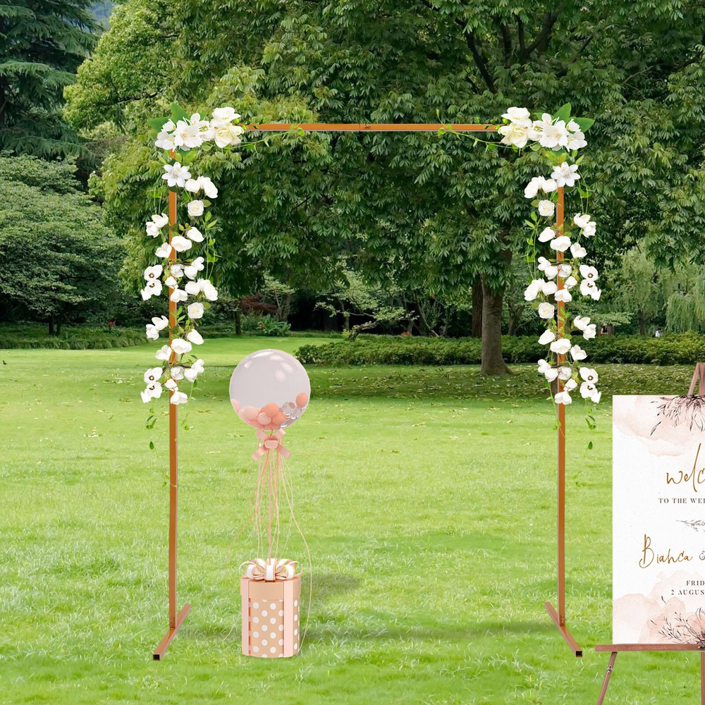 Wedding Rectangular Arch Rack Flower Balloon Arch Stand Party Backdrop Decor