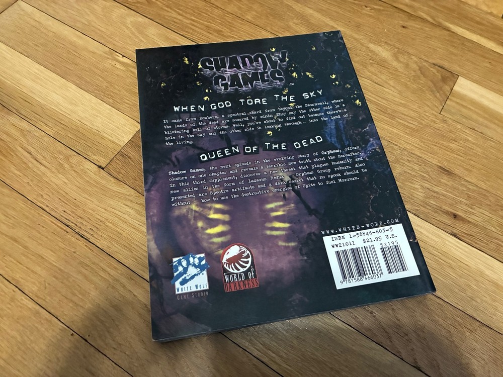 Orpheus RPG: Shadow Games White Wolf