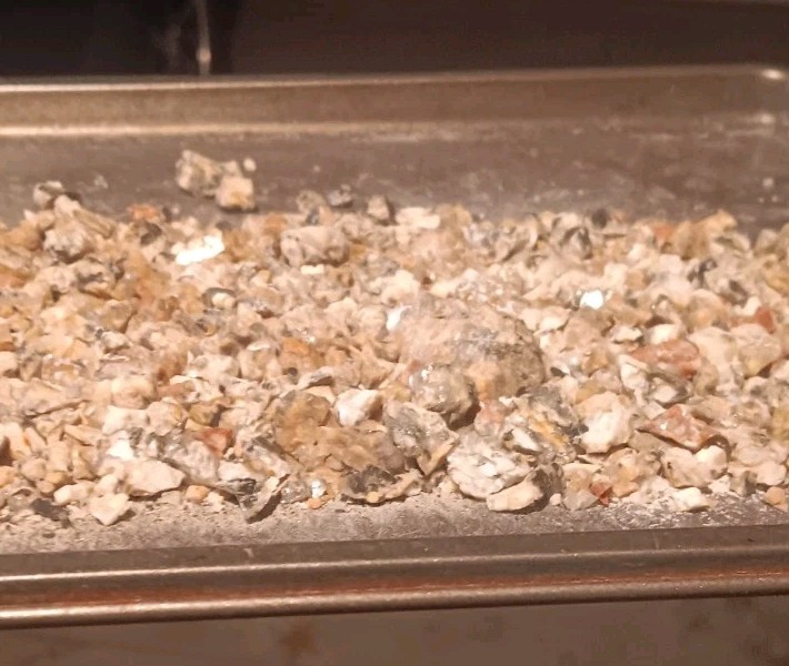 Unprocessed Ore- Gold,silver,platinum even coal have been pulled from this vein.