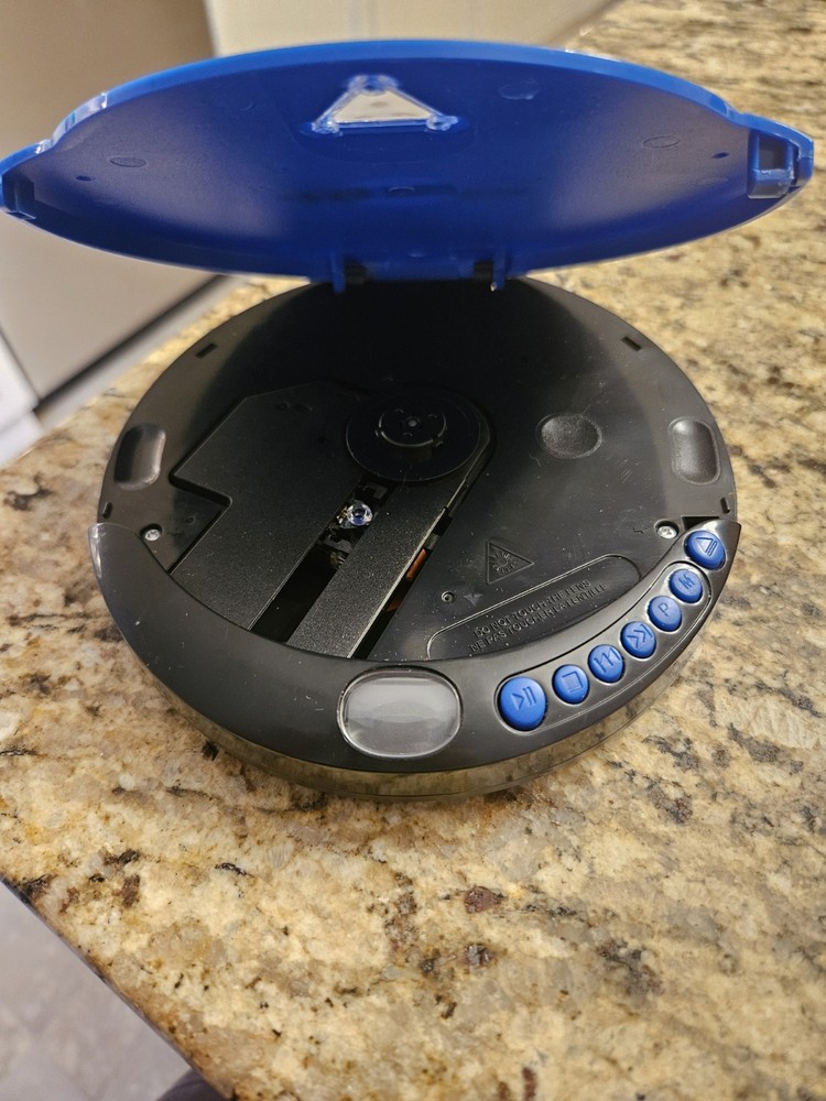 HB Hamilton Buhl Portable Compact Disc CD Player (Blue) , Works