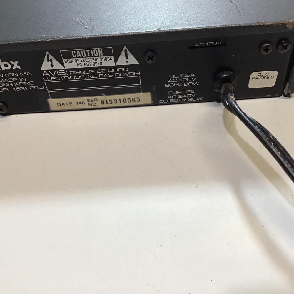 dbx 1531p Stereo/Mono Switchable Graphic Equalizer Used