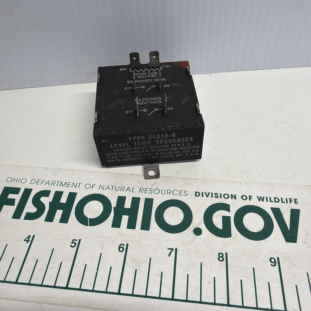 WHITE-ROGERS TYPE 24A15-5 LEVEL TEMP HEAT SEQUENCER