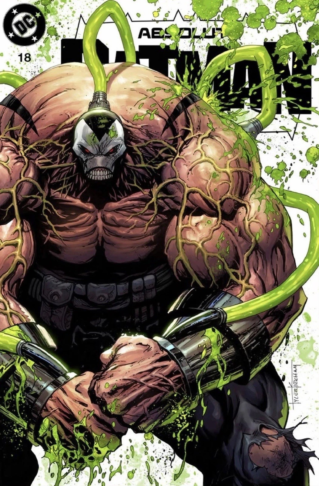 ABSOLUTE BATMAN 18 TYLER KIRKHAM BATTLE DAMAGE BANE VARIANT NM 2026 PRESALE 3/18