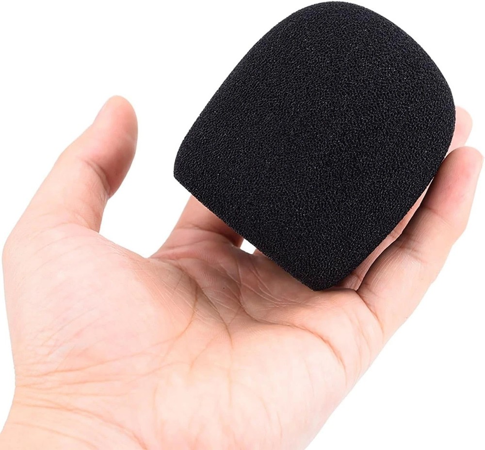 5 Pack Microphone Windscreens - Thick Foam for Superior Sound Quality